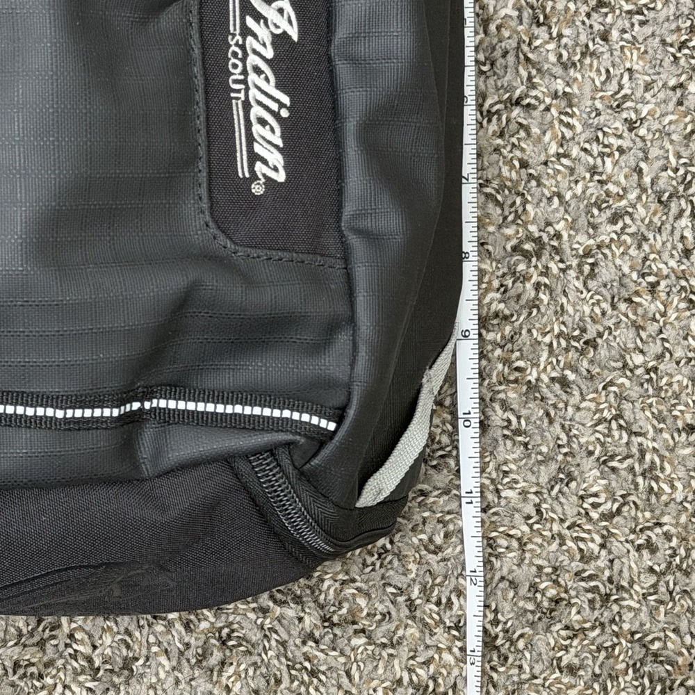 Indian Scout Motorcycle Ogio Backpack Black Gray Red Water Repel 18"x12" - Picture 16 of 16